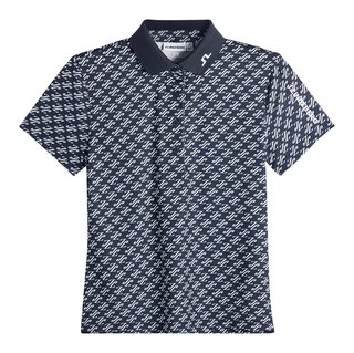 J.Lindeberg Tour Tech Print Damen Polo, cardi jacquard - JL Navy