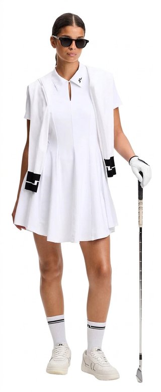 J.Lindeberg Kura Damen Kleid, weiß