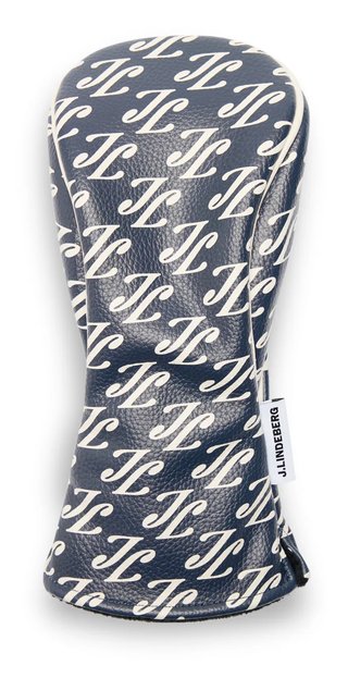 J.Lindeberg Fairway Headcover Print Cardi Ligature Navy