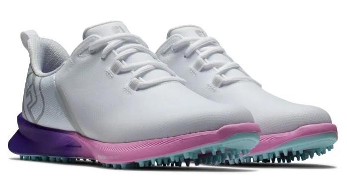 FootJoy Fuel Sport Damen Golfschuhe 2023, weiß/lila, UK7.5-EU41 (US9.5)