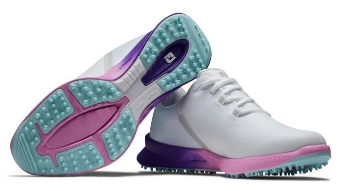 FootJoy Fuel Sport Damen Golfschuhe 2023, weiß/lila, UK7.5-EU41 (US9.5)