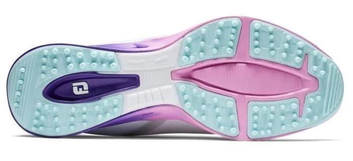 FootJoy Fuel Sport Damen Golfschuhe 2023, weiß/lila, UK7.5-EU41 (US9.5)