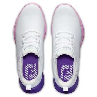 FootJoy Fuel Sport Damen Golfschuhe 2023, weiß/lila, UK7.5-EU41 (US9.5)