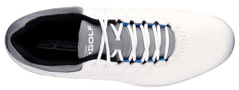 Skechers Go Golf Elite 2 Herren Golfschuhe, weiß/grau/blau
