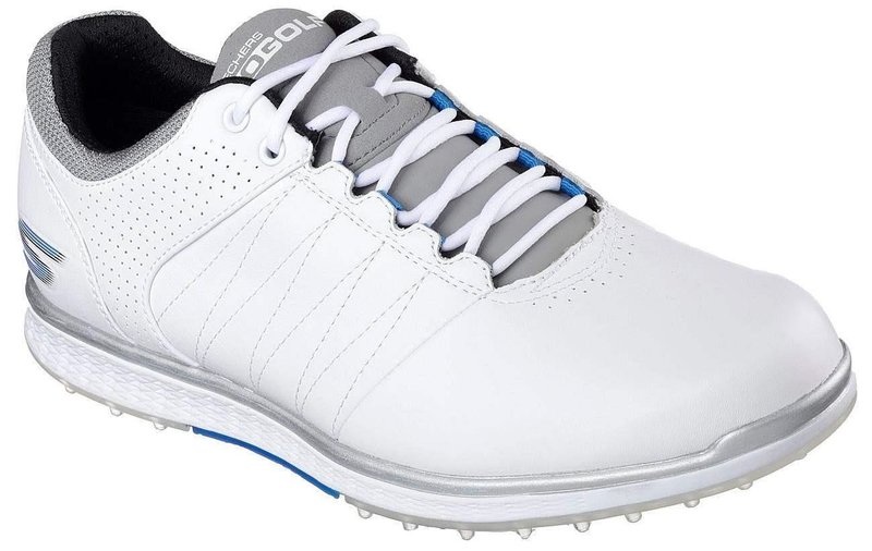 Skechers Go Golf Elite 2 Herren Golfschuhe, weiß/grau/blau