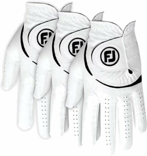 FootJoy WeatherSof 24 Damen Golfhandschuh (3 PACK), weiß/schwarz, ML