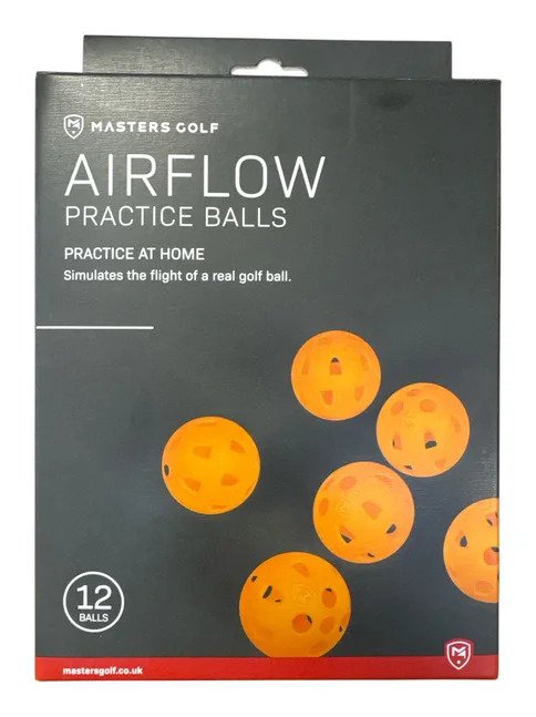 Masters Golf Airflow XP Trainings-Golfbälle (12er Pack), orange