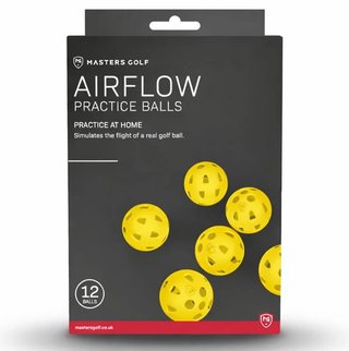 Masters Golf Airflow XP Trainings-Golfbälle (12er Pack), gelb