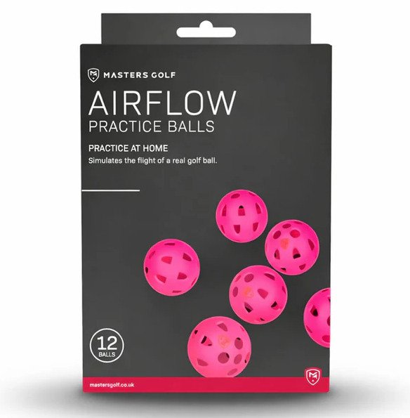 Masters Golf Airflow XP Trainings-Golfbälle (12er Pack), rosa