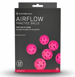 Masters Golf Airflow XP Trainings-Golfbälle (12er Pack), rosa