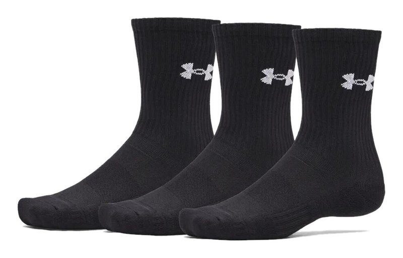 Under Armour UA Performance Cotton Unisex Socken (3er-Pack), ultimate black
