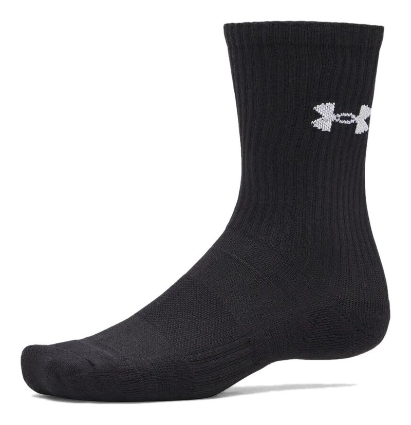 Under Armour UA Performance Cotton Unisex Socken (3er-Pack), ultimate black