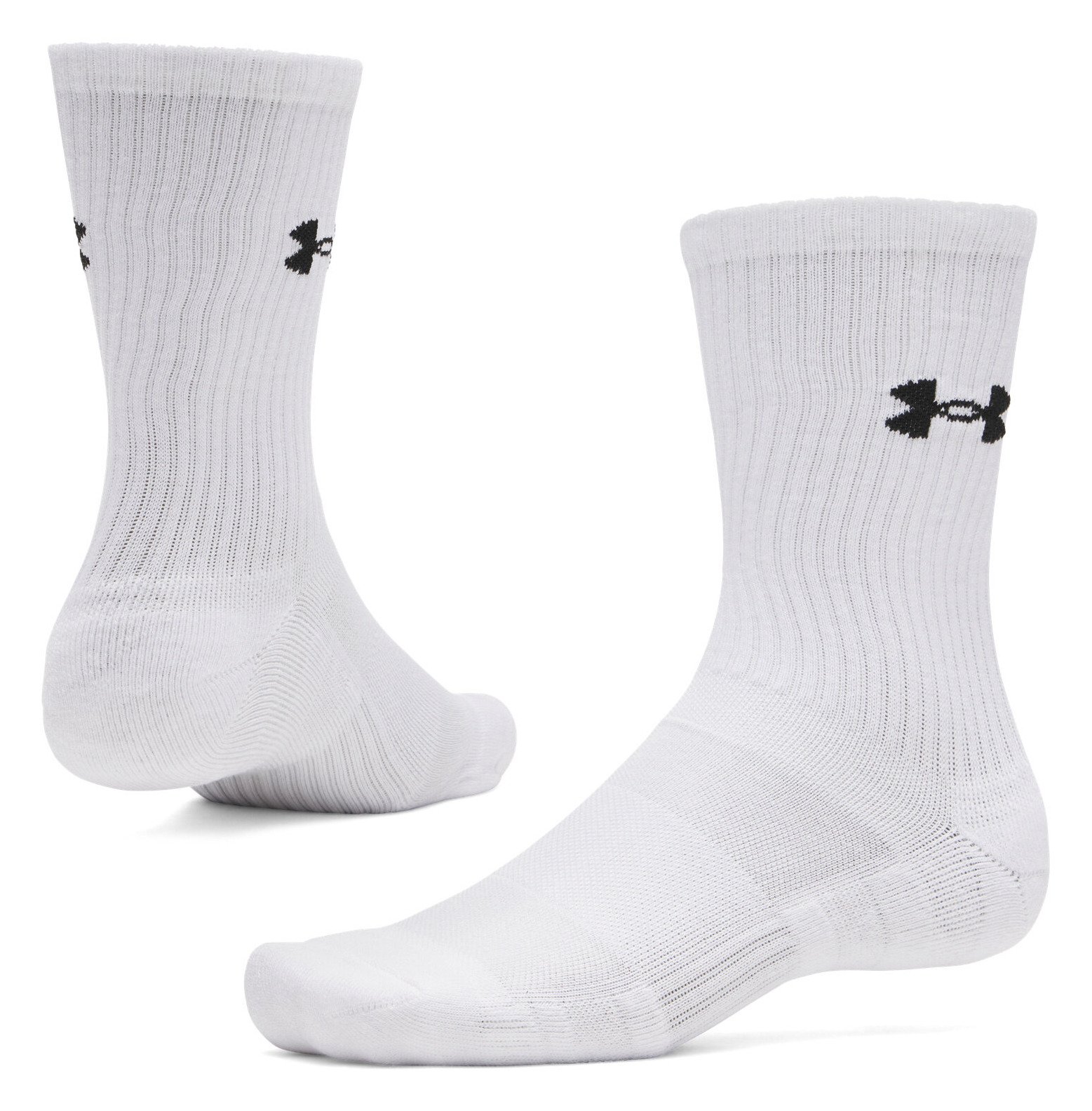 Under Armour UA Performance Cotton Unisex Socken (3er-Pack), weiß