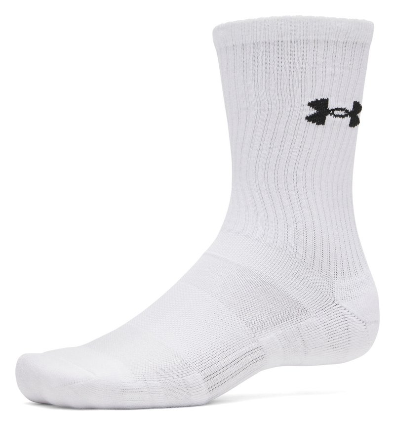 Under Armour UA Performance Cotton Unisex Socken (3er-Pack), weiß