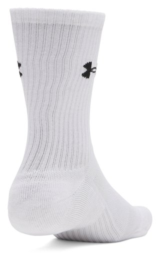Under Armour UA Performance Cotton Unisex Socken (3er-Pack), weiß
