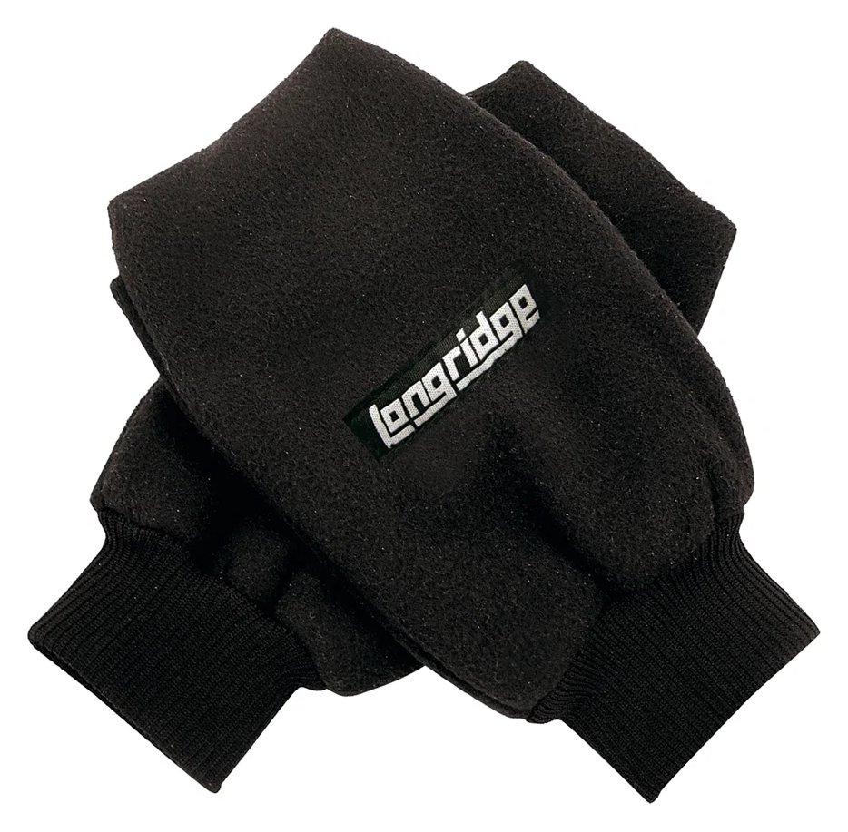 Longridge Winter Fleece Fäustlinge, schwarz