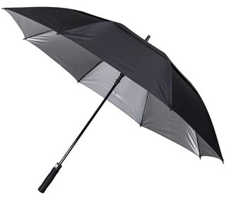 Longridge 62" Windproof UV Regenschirm, schwarz
