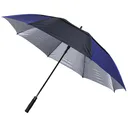 Longridge 62" Windproof UV Regenschirm, schwarz/marineblau