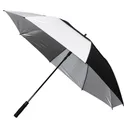 Longridge 62" Windproof UV Regenschirm, schwarz/grau