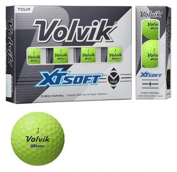 Volvik XT Soft Golfbälle (12 Bälle), grün