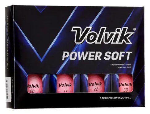 Volvik POWER Soft Golfbälle (12 Bälle), rosa