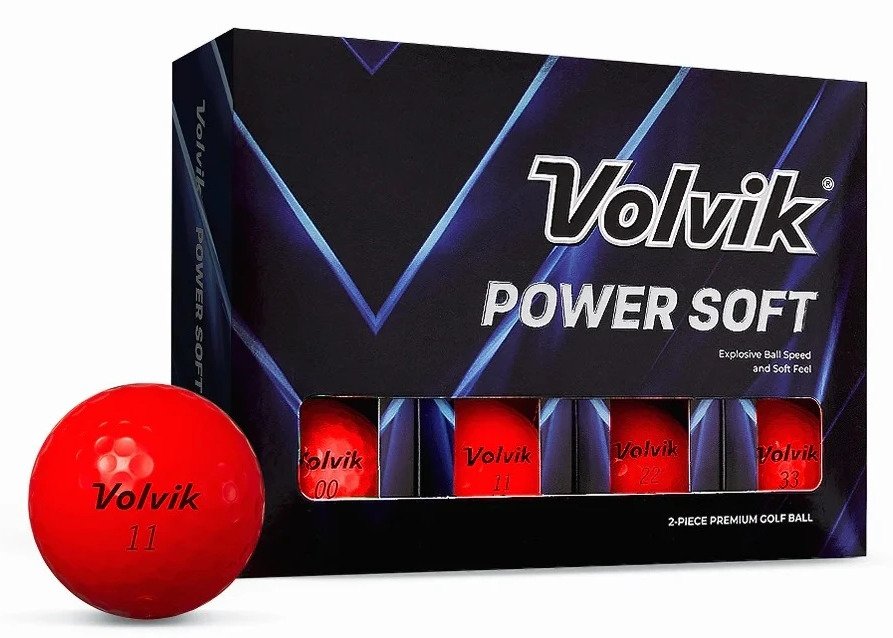 Volvik POWER Soft Golfbälle (12 Bälle), rot