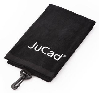 JuCad TriFold Golfhandtuch, schwarz