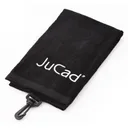 JuCad TriFold Golfhandtuch, schwarz