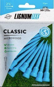 Lignum Tee Plastiktees 72mm, 12Stk., blau