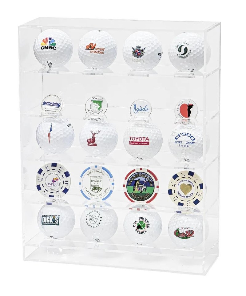 Longridge 20 Ball Perspex Display Rack Golfballregal 20 Bälle
