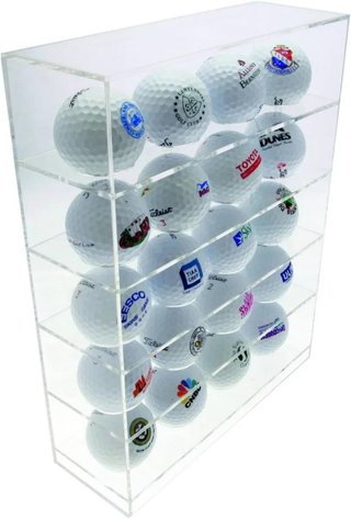 Longridge 20 Ball Perspex Display Rack Golfballregal 20 Bälle