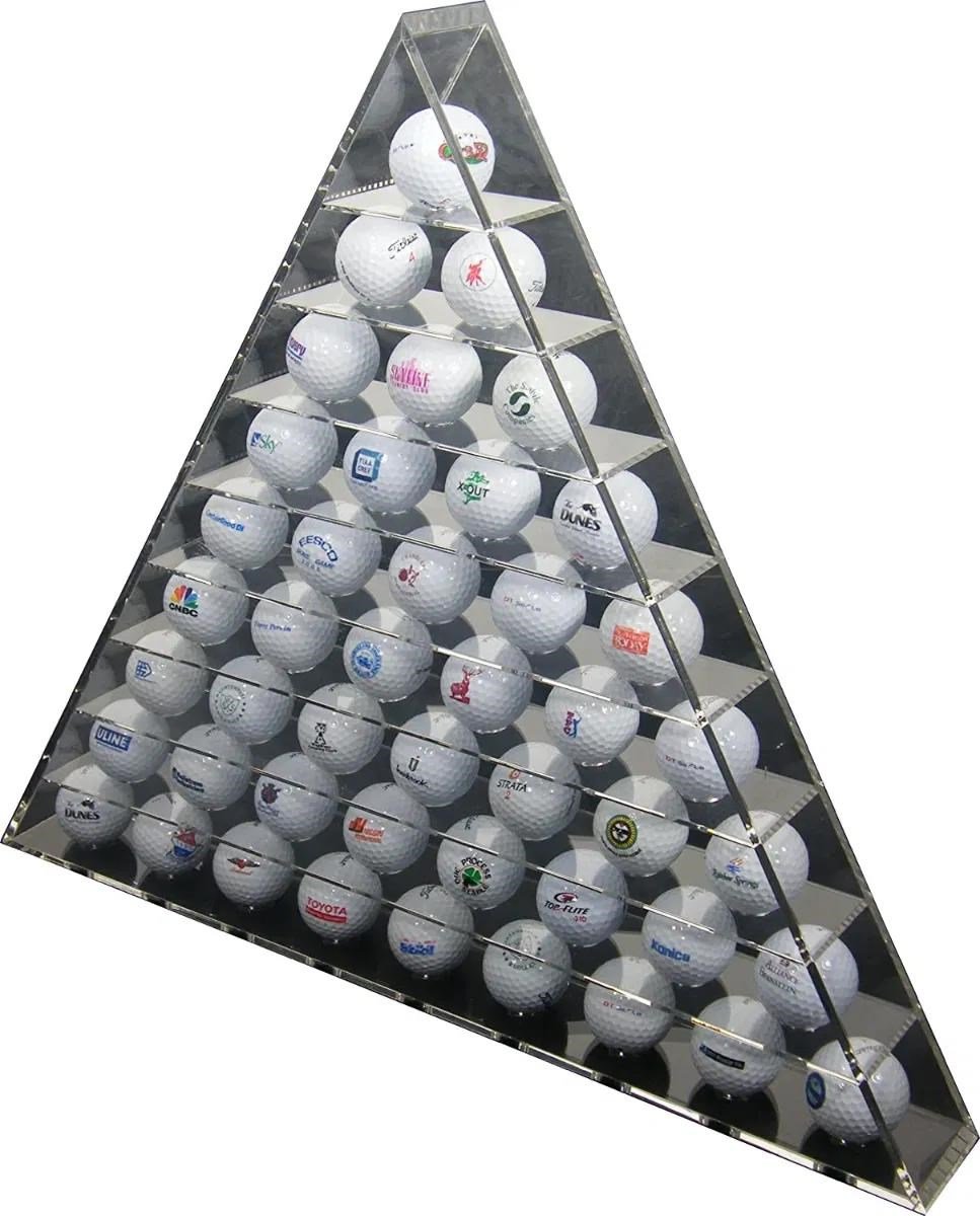 Longridge 45 Ball Pyramid Display Rack Golfballregal
