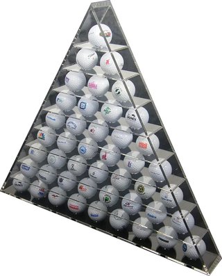 Longridge 45 Ball Pyramid Display Rack Golfballregal