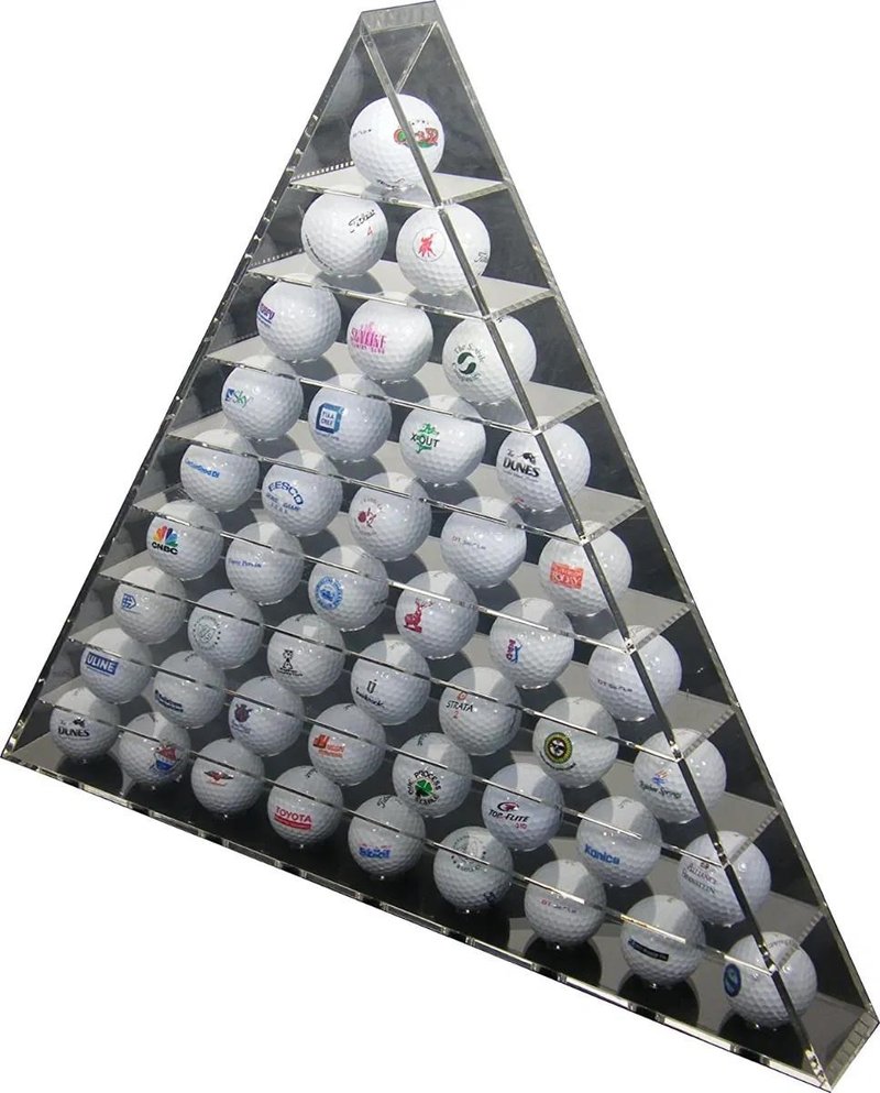 Longridge 45 Ball Pyramid Display Rack Golfballregal