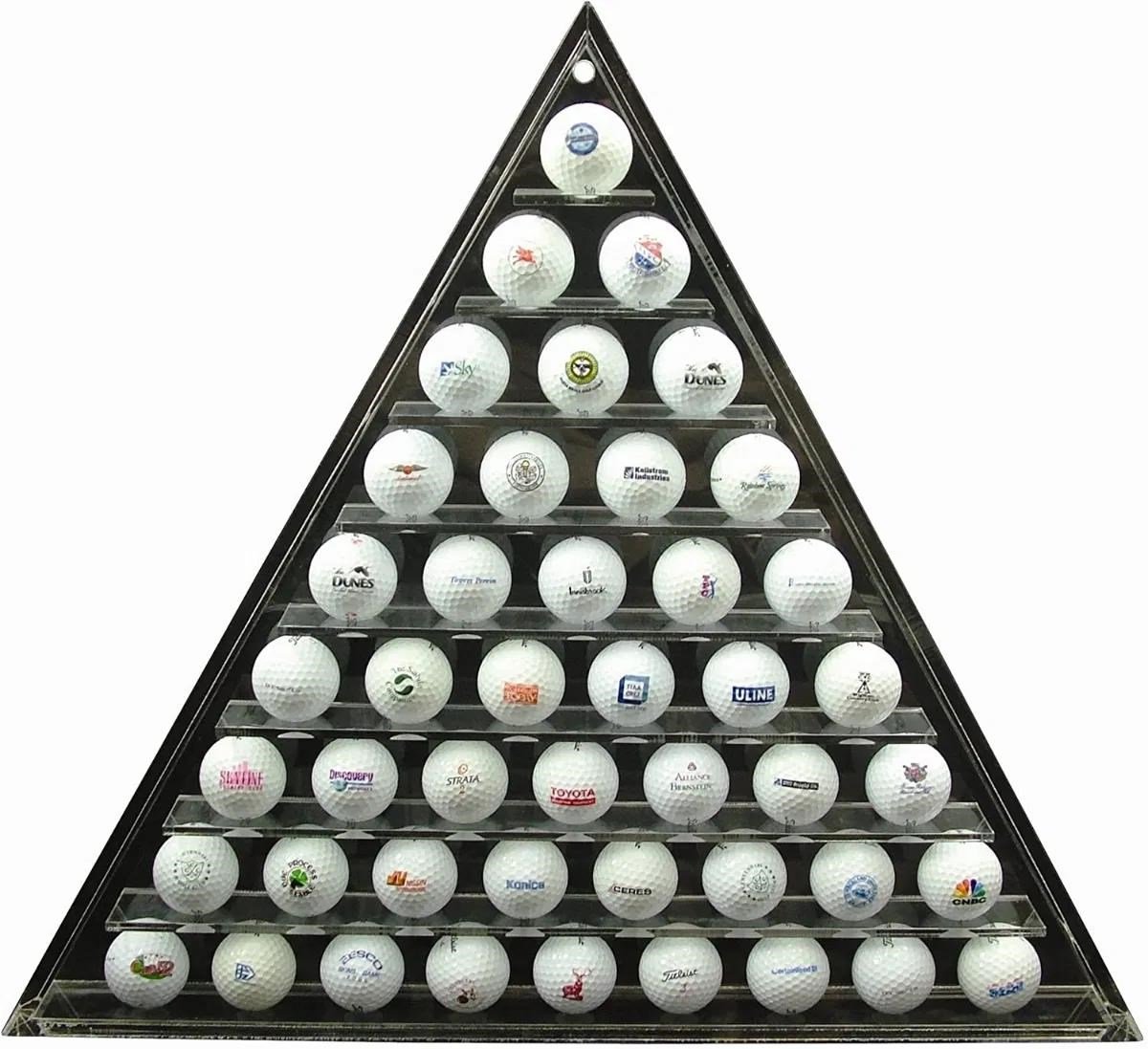 Longridge 45 Ball Pyramid Display Rack Golfballregal