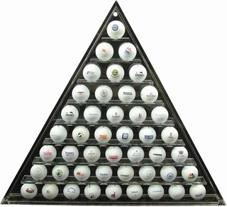Longridge 45 Ball Pyramid Display Rack Golfballregal