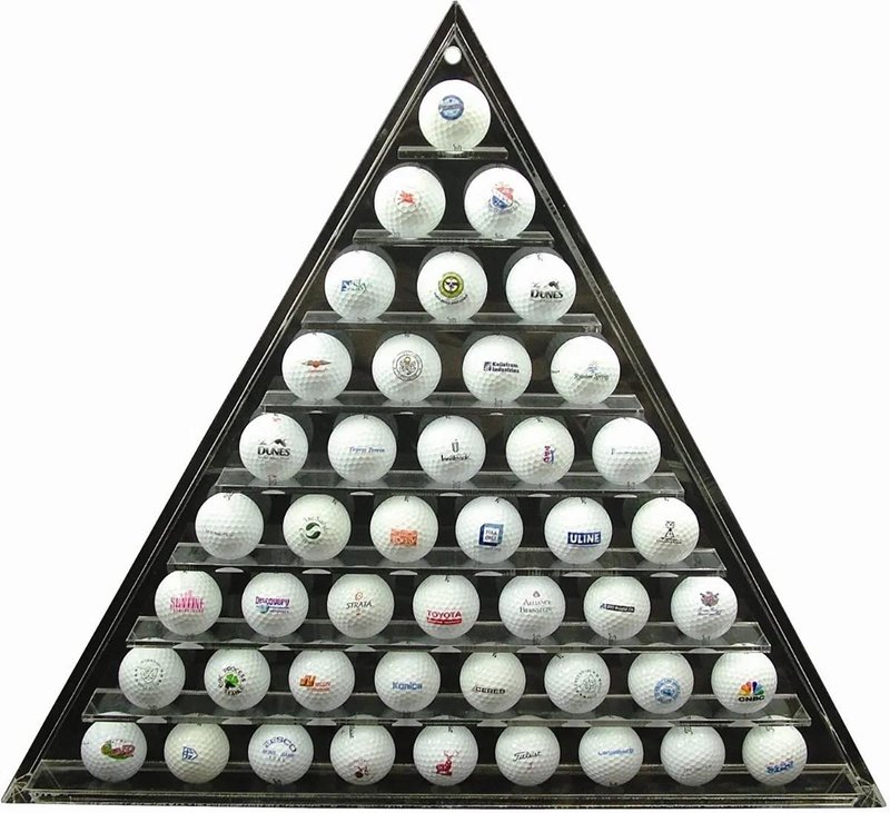 Longridge 45 Ball Pyramid Display Rack Golfballregal