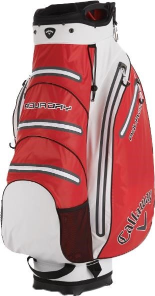 Callaway Aqua Dry Cart Bag, rot/weiß/schwarz