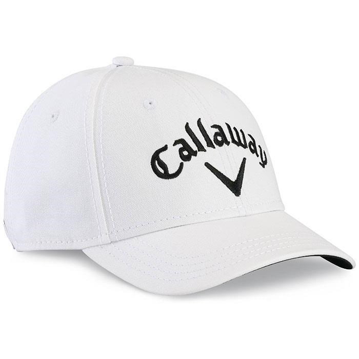 Callaway Side Crested Herren Golf Cap, weiss