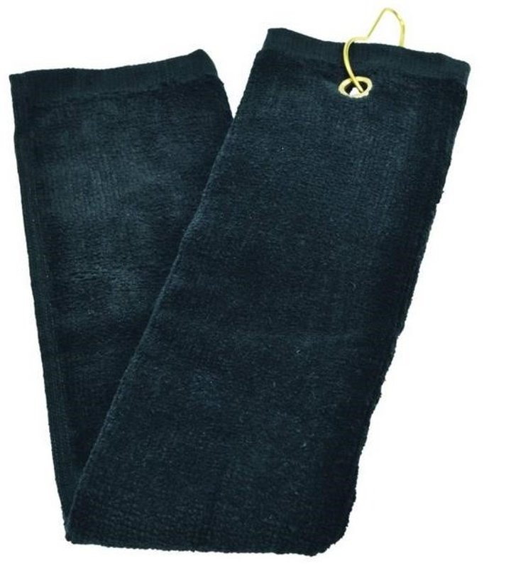 Golf Handtuch Longridge Trifold - schwarz