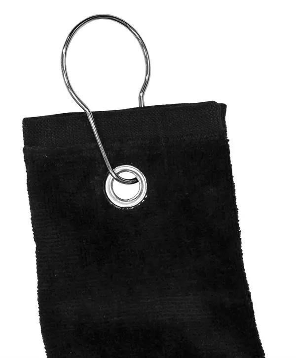 Golf Handtuch Longridge Trifold - schwarz