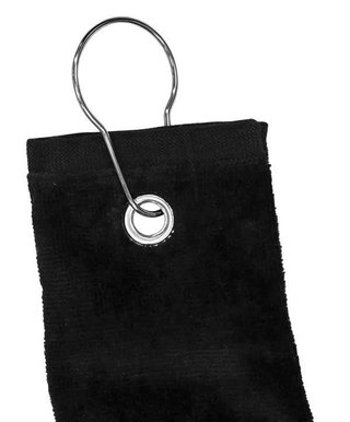Golf Handtuch Longridge Trifold - schwarz
