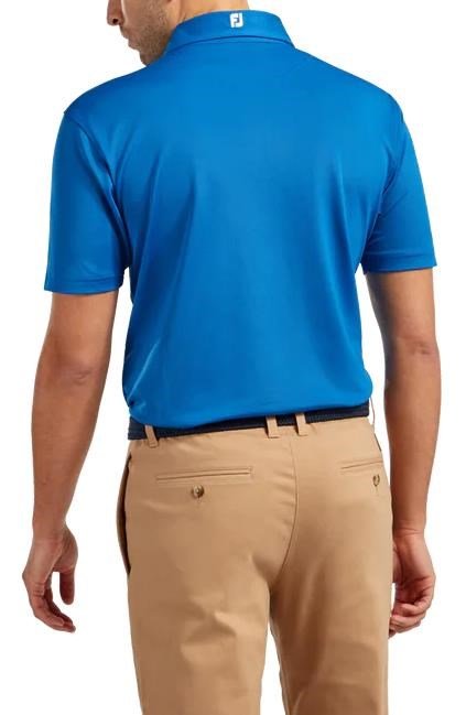 FootJoy Stretch Pique Solid Athletic Fit Herren Poloshirt, cobalt