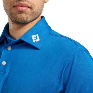 FootJoy Stretch Pique Solid Athletic Fit Herren Poloshirt, cobalt