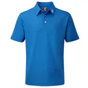 FootJoy Stretch Pique Solid Athletic Fit Herren Poloshirt, cobalt