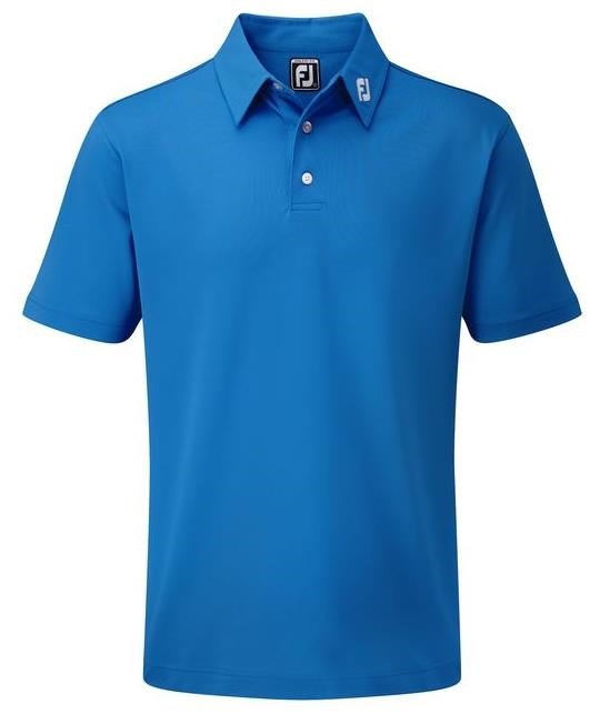 FootJoy Stretch Pique Solid Athletic Fit Herren Poloshirt, cobalt