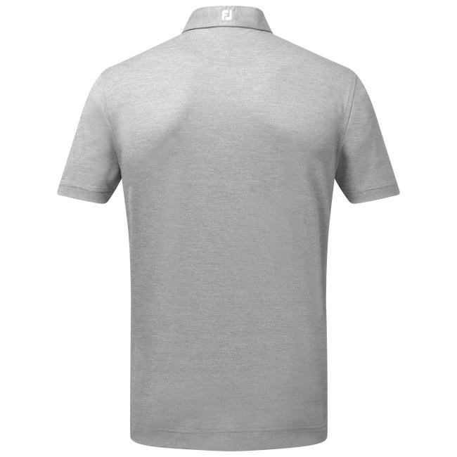 FootJoy Stretch Pique Solid Athletic Fit Herren polo, grau
