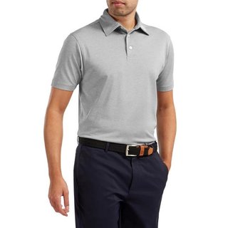 FootJoy Stretch Pique Solid Athletic Fit Herren polo, grau