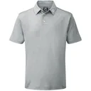FootJoy Stretch Pique Solid Athletic Fit Herren polo, grau