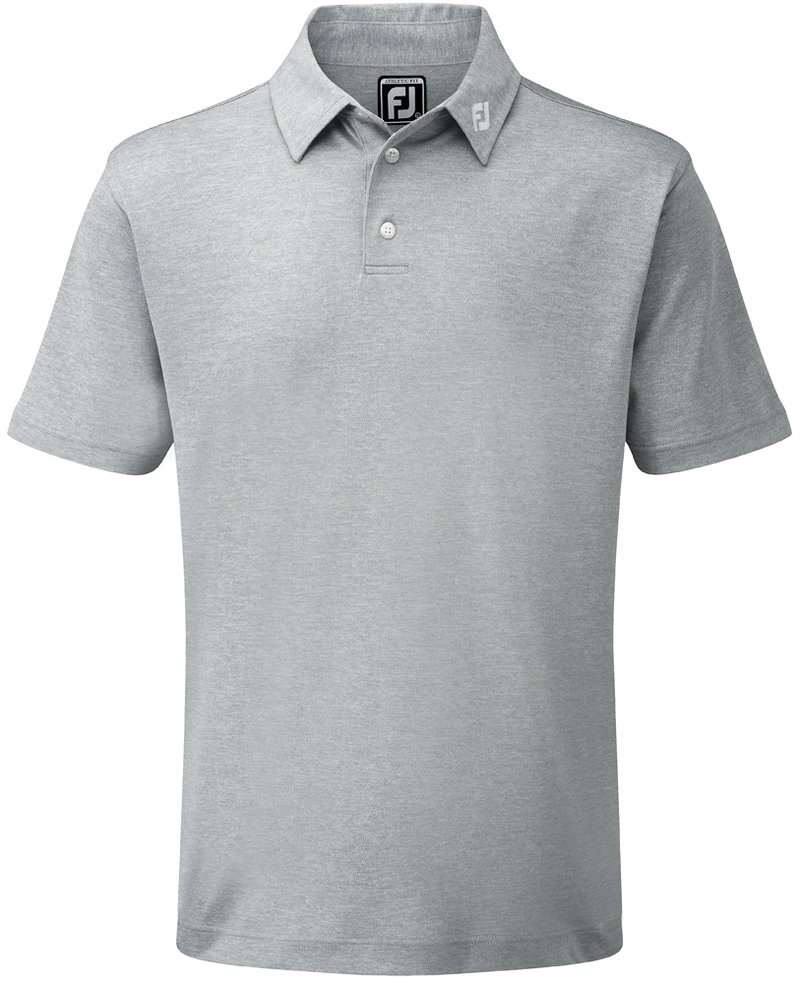 FootJoy Stretch Pique Solid Athletic Fit Herren polo, grau